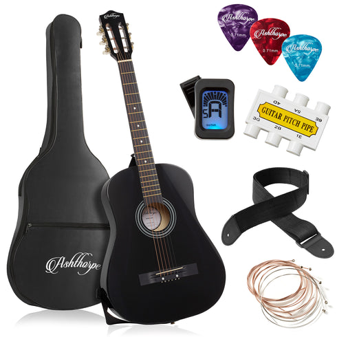 38-inch Beginner Acoustic Guitar Bundle